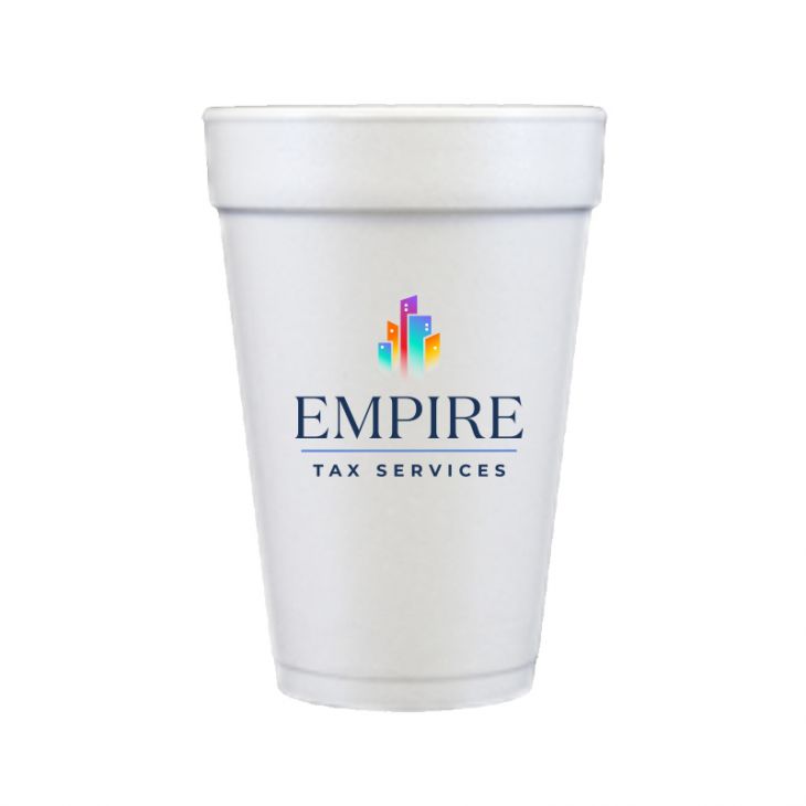 16 oz Foam Cups with Full Color Custom Logo main image