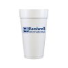 20 oz Foam Cups with Single Color Custom Logo