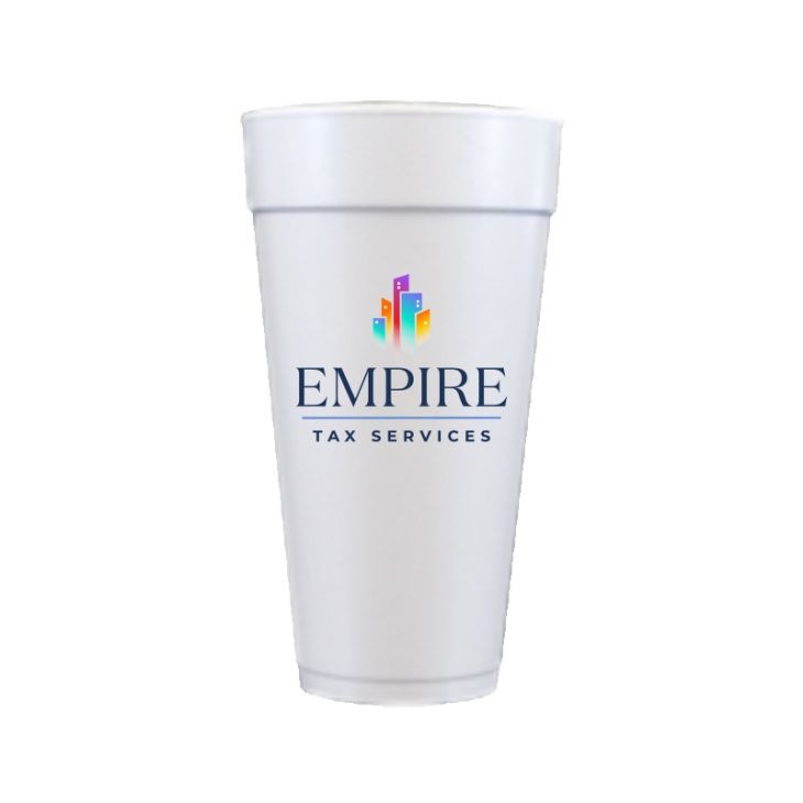 24 oz Foam Cups with Full Color Custom Logo main image