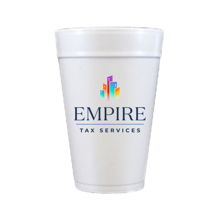 32 oz Foam Cups with Full Color Custom Logo main image