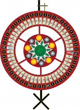 36" Money Wheel with Table Stand