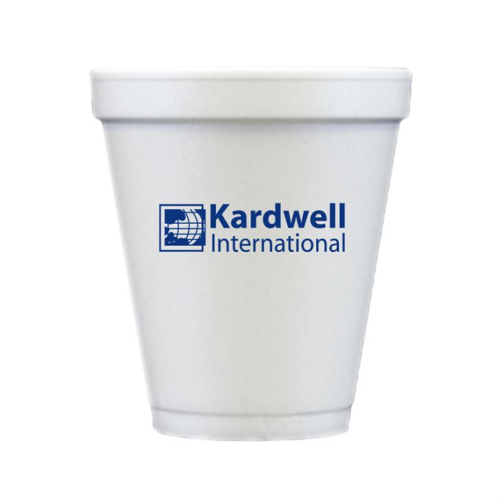 8 oz Foam Cups with Single Color Custom Logo main image