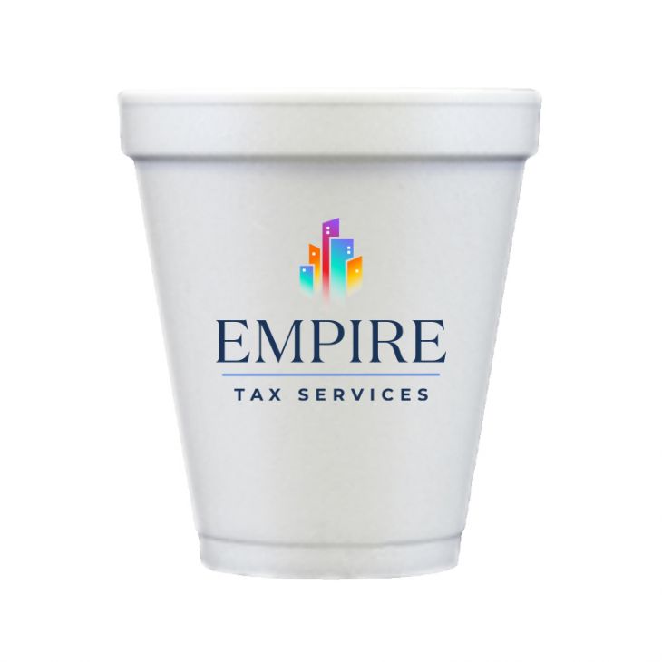 8 oz Foam Cups with Full Color Custom Logo main image