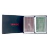 Plastic Playing Cards: Turbo Plastic Playing Cards, Burgundy and Green, Narrow Size, Regular Index