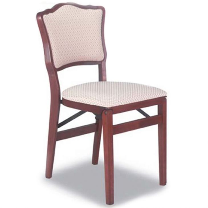 French Upholstered Bridge Folding Chairs - Set of 2 main image