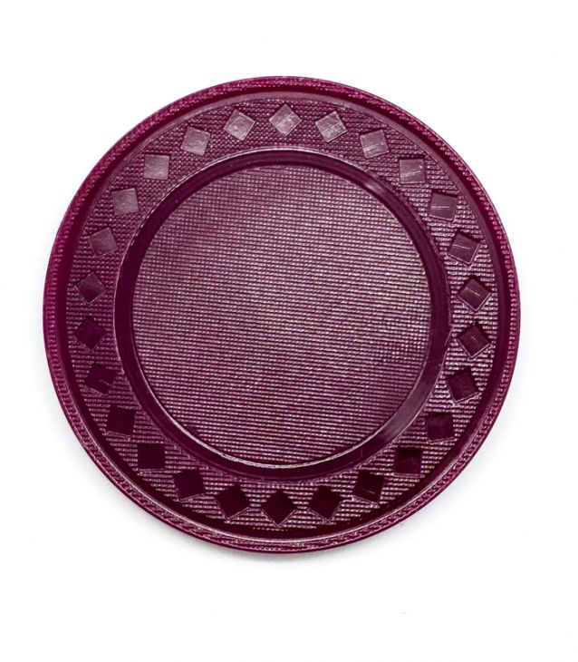4 Gram Burgundy Diamond Poker Chips - Set of 100 main image