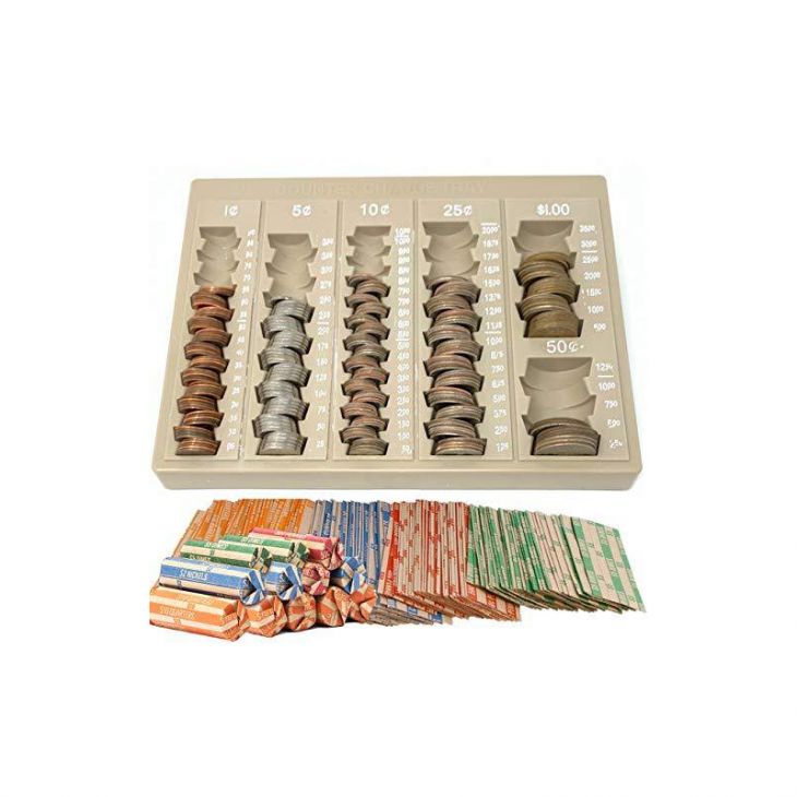 Money Handling Supplies: Coin Counting Station with Wrappers main image