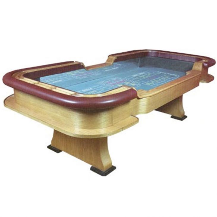 Crap Table: Stationary Wooden Crap Table with Removable Armrest, 10 ft. x 5 ft. main image