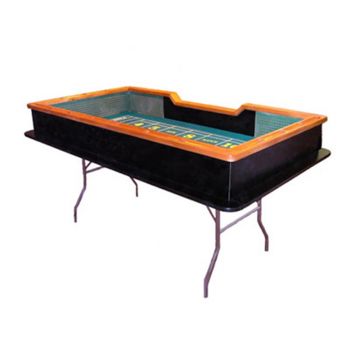Craps Table: Square, Economy Style with Folding Legs, 6ft