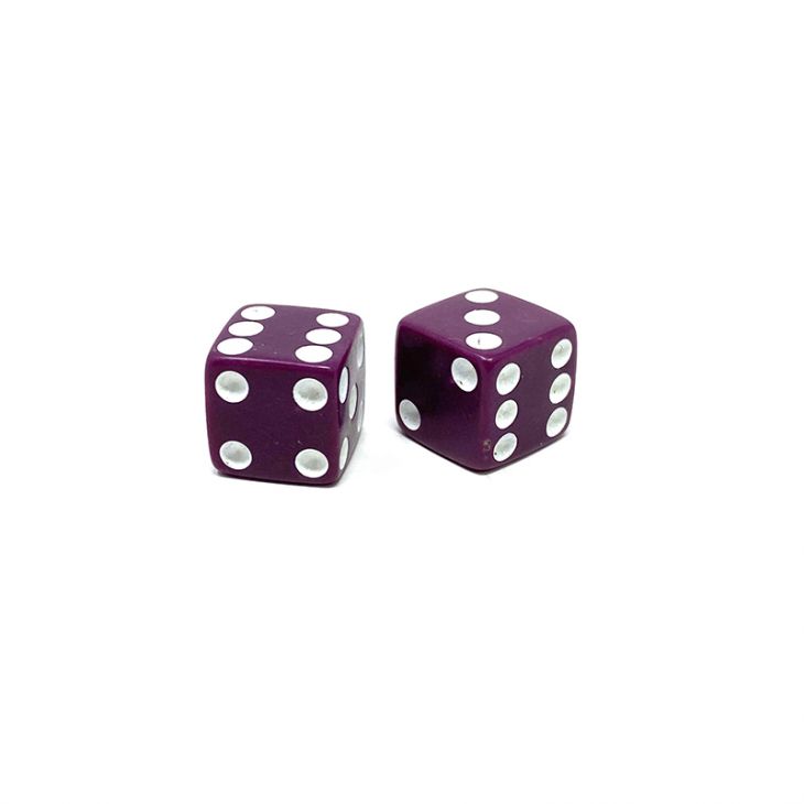 Store Dice: 5/8 in., Opaque Purple (per pair) main image