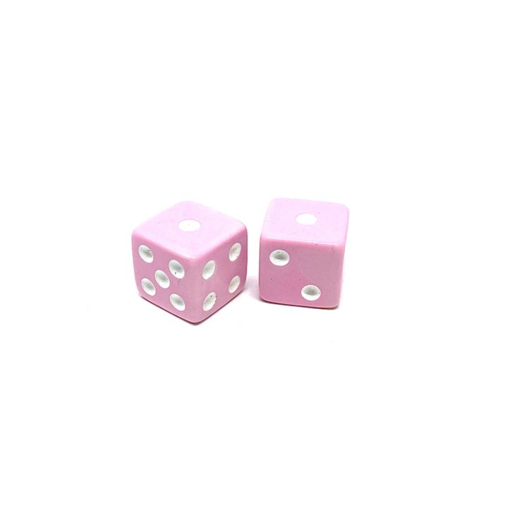 Store Dice: 5/8 in., Opaque Pink (per pair) main image