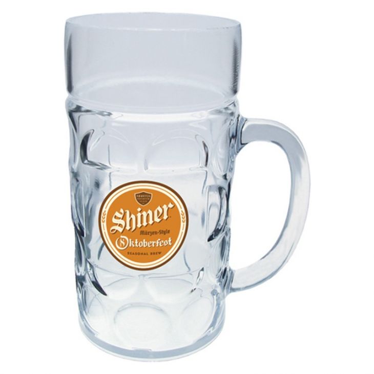 1 Liter Plastic German Beer Mug with Full Color Logo main image