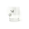 Rocks Glass with White Dice