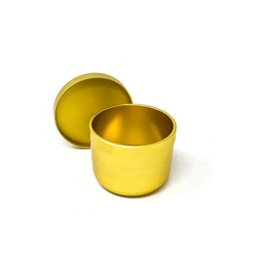 Pai Gow Cup: Anodized Brass Finish