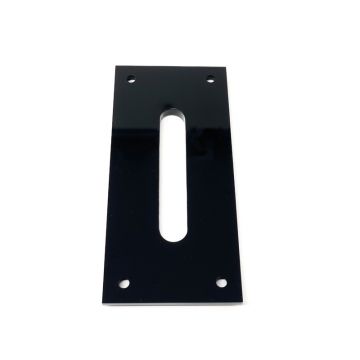 Money Slot Cover, Black Lucite