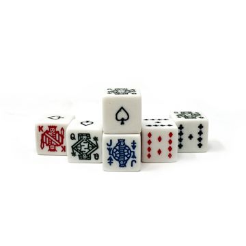 Poker Dice: 5/8 in., Set of 5