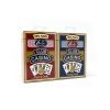 Plastic Playing Cards: Club Casino Plastic Playing Cards, Blue and Red, Wide Size, Regular Index