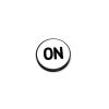 On/Off Puck: 3 in. Engraved with Rubber Bumpers