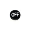 On/Off Puck: 3 in. Engraved with Rubber Bumpers