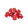 Poker Chips: 3 Edge Spot, 8.5 Gram, Pre-Denominated both sides, $5, Red