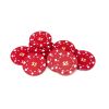 Poker Chips: Card Suits, 8.5 Gram, Pre-Denominated both sides, $5, Red