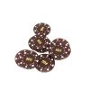 Poker Chips: Card Suits, 8.5 Gram, Pre-Denominated both sides, $0.50, Brown