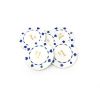 Poker Chips: Card Suits, 8.5 Gram, Pre-Denominated both sides, $1, White