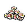 Poker Chips: Las Vegas Color Inlay Series, 8.5 Gram, $100, Black with White Edge Spots