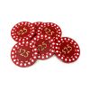 Poker Chips: Diamond, 8.5 Gram, with Monogram, Red
