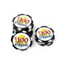 Poker Chips: Ceramic Casino Chips, Pre-Denominated, $100 Black