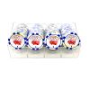 Poker Chips: Royal Flush and Dice Color Inlay Series, 11.5 Gram, $1, White
