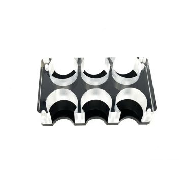 Lammer Rack: Acrylic, 6 Hole, Side-by-Side