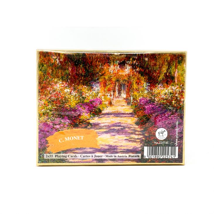 Piatnik Monet's Garden Playing Cards - 2 Deck Set main image