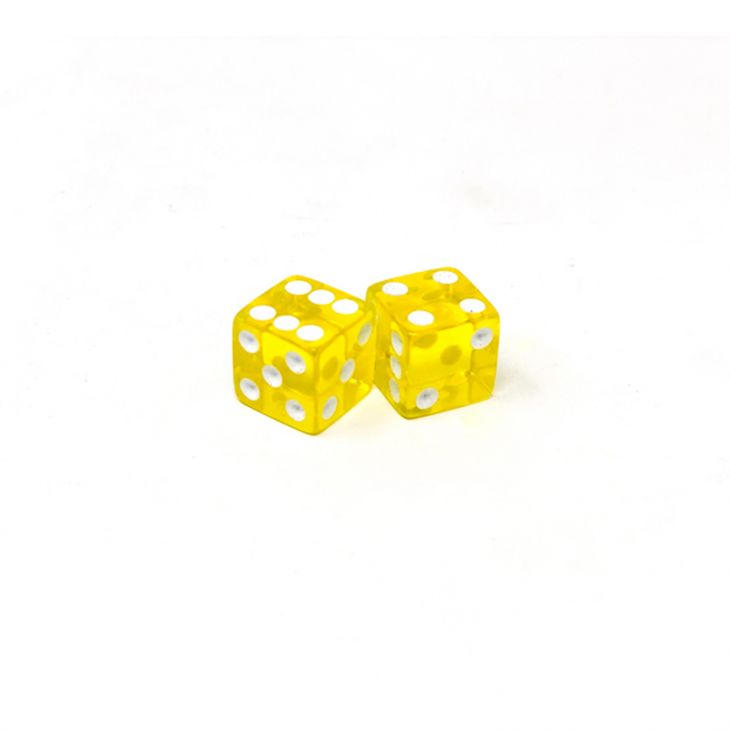 Store Dice: 3/4 in., Transparent Yellow (per pair) main image