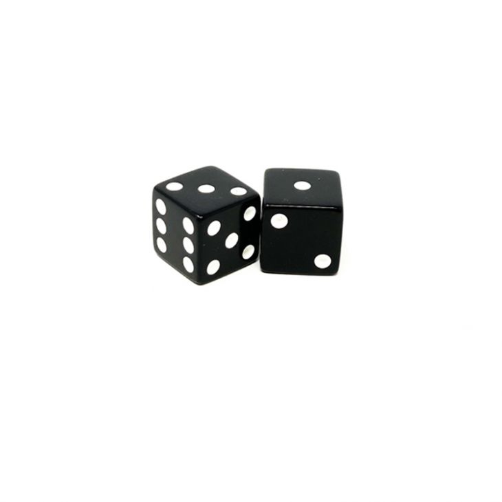 Store Dice: 3/4 in., Opaque Black (per pair) main image