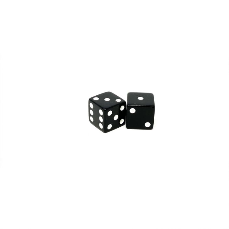 Store Dice: 5/8 in., Opaque Black (per pair) main image