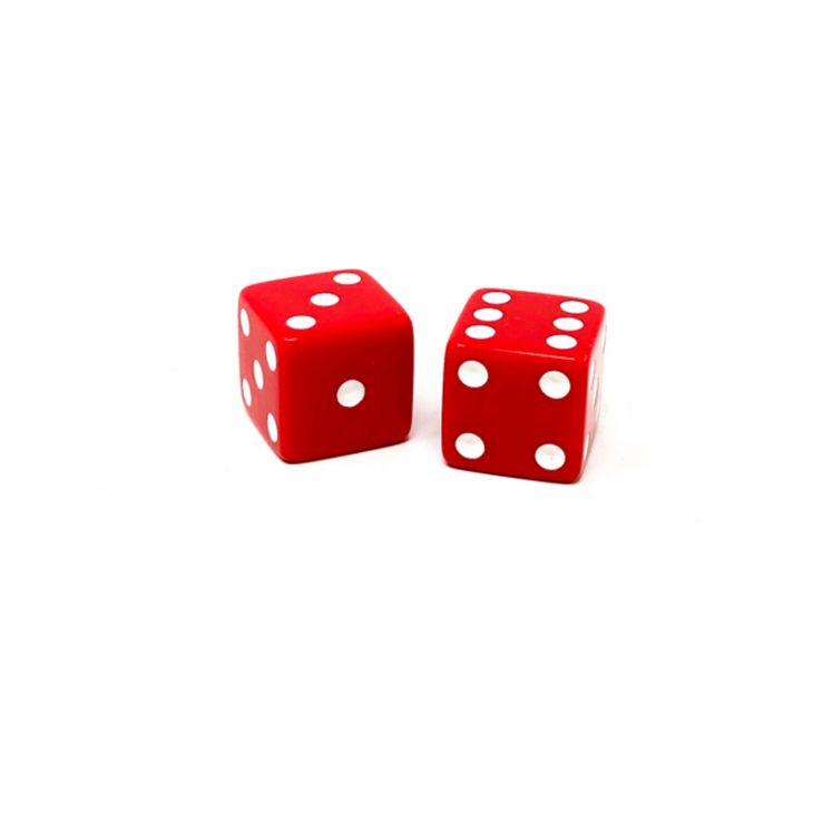 Store Dice: 3/4 in., Opaque Red (per pair) main image