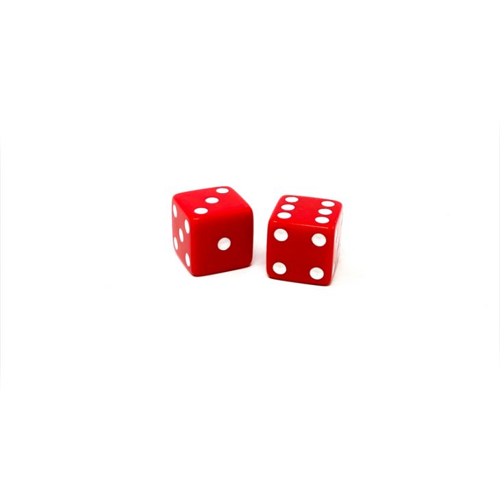 Store Dice: 5/8 in., Opaque Red (per pair) main image