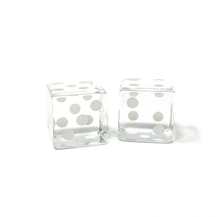 Store Dice: 3/4 in., Clear (per pair) main image