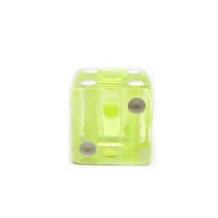 Tropical Colors Dice Collection: Lemon Color 1" Tropical Dice, per pair main image