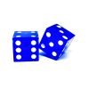 Jumbo Dice: 2 in., Transparent Blue (per pair)
