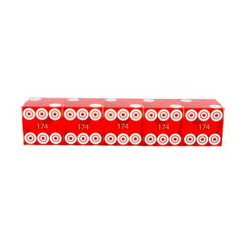 Bird's Eye Casino Dice: 3/4 in., High Polish, Razor Edge, Red with Serial Numbers (Stick of 5)