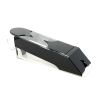 Baccarat Dealing Shoe: 8 Deck Capacity, Black Acrylic with Clear Trim - 21 x 9 x 9 inches