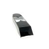 Baccarat Dealing Shoe: 8 Deck Capacity, Black Acrylic with Clear Trim - 21 x 9 x 9 inches