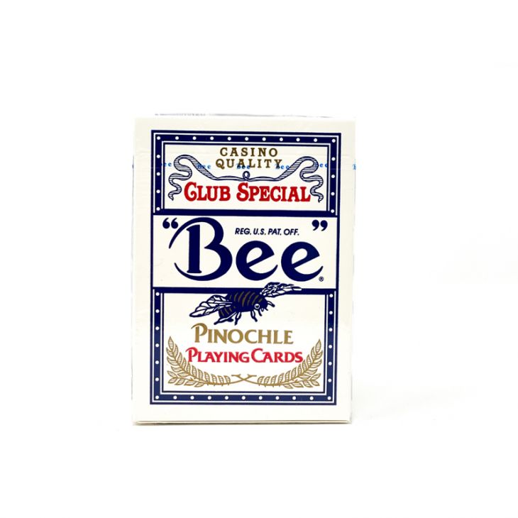 Bee Playing Cards, Pinochle Regular Index - Blue Deck main image
