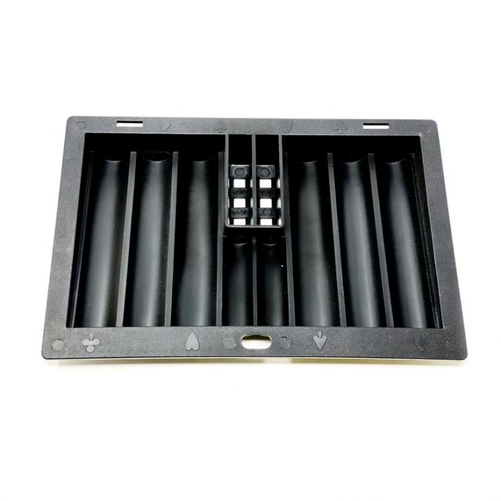 Poker Chip Tray: Holds 350 Chips and 2 Decks, Made of ABS Plastic main image