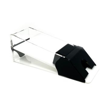 Blackjack Dealing Shoe, Casino / Professional Quality: 8-Deck, Clear with Black Trim