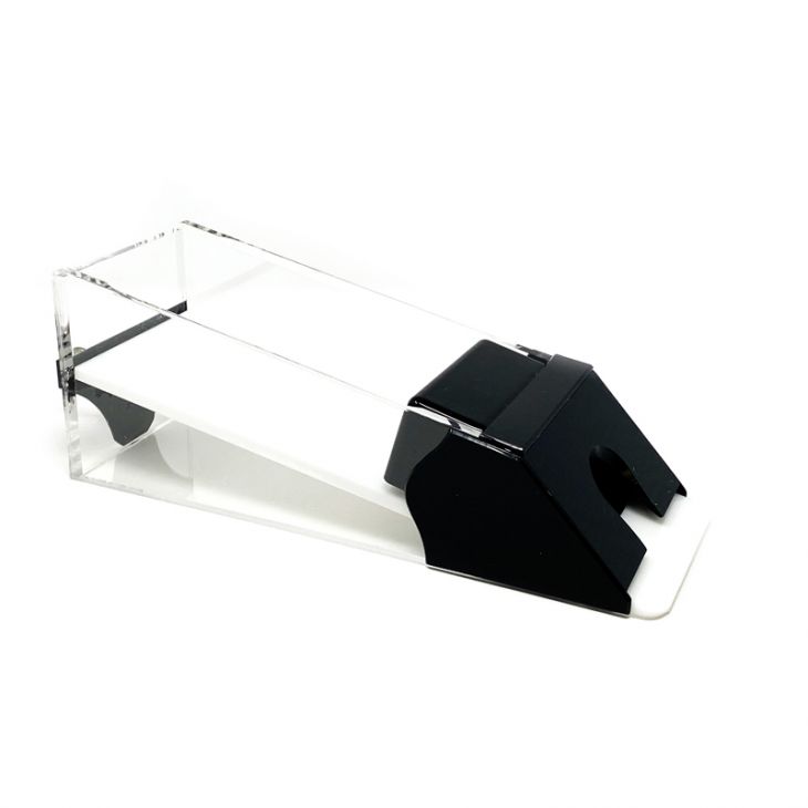 Blackjack Dealing Shoe, Casino / Professional Quality: 8-Deck, Clear with Black Trim main image