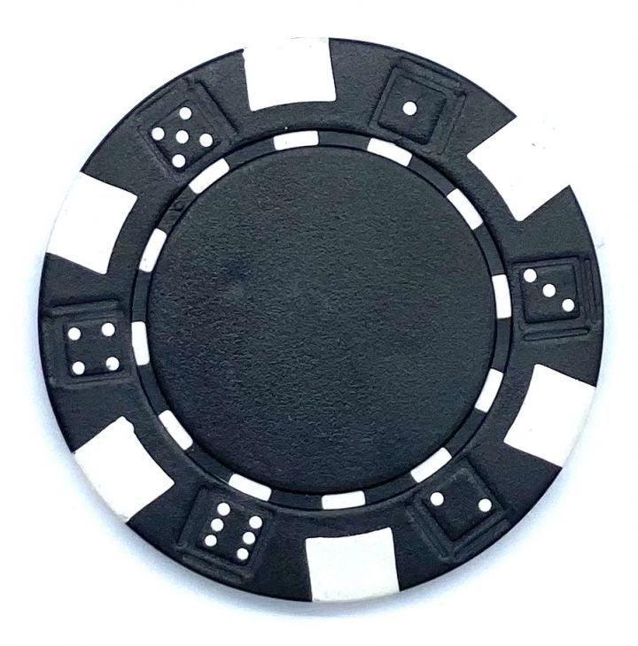 Chips: Dice, 11.5 Heavy Weight, Black