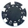 Poker Chips: Dice, 11.5 Gram / Heavy Weight, with Monogram, Black